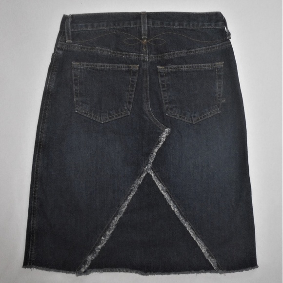 Abercrombie & Fitch Knee Length Jean Skirt 00 - Picture 3 of 6